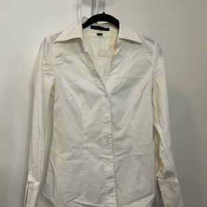 Small EXPRESS White Button-Up Shirt